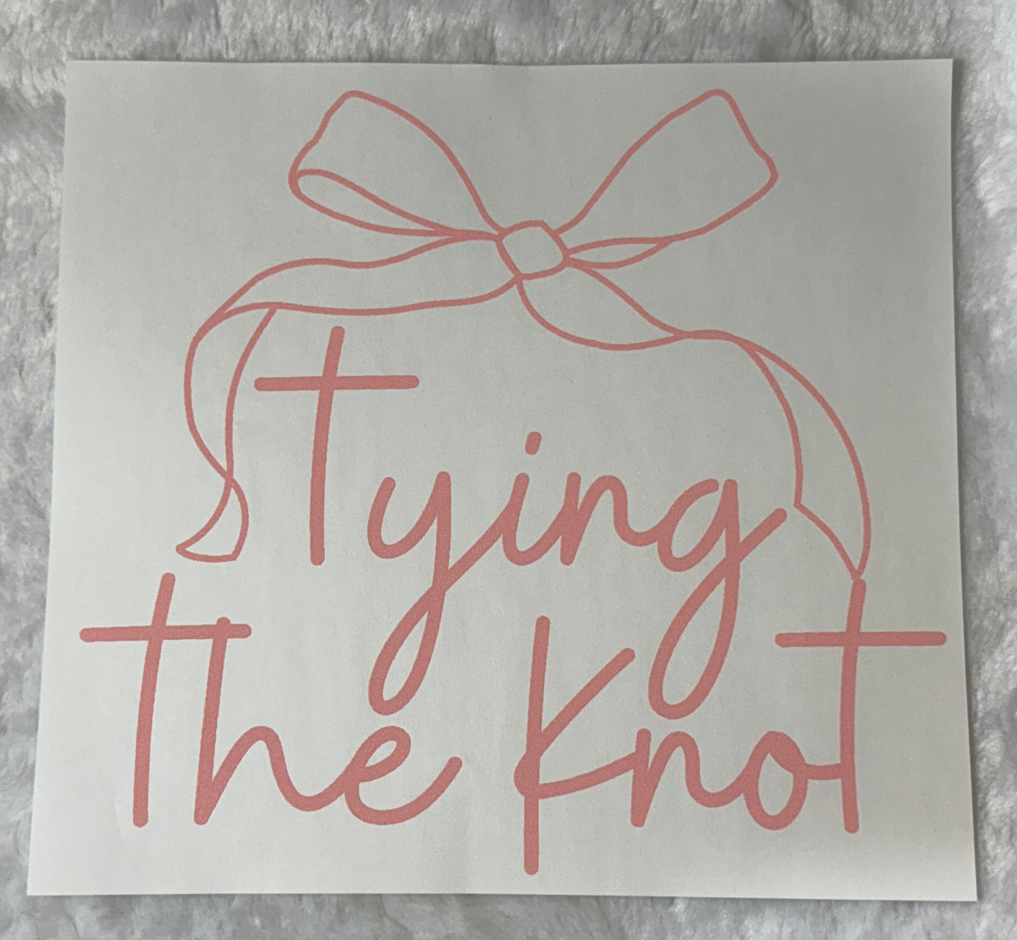 Tying the knot