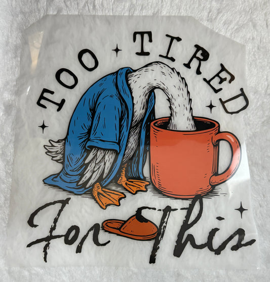 Too tired for this