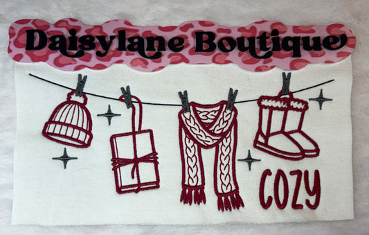 Cozy Clothesline Embroidery