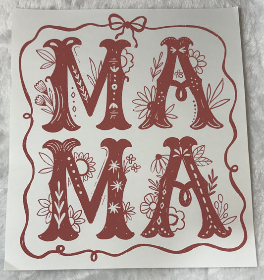 Mama with flowers