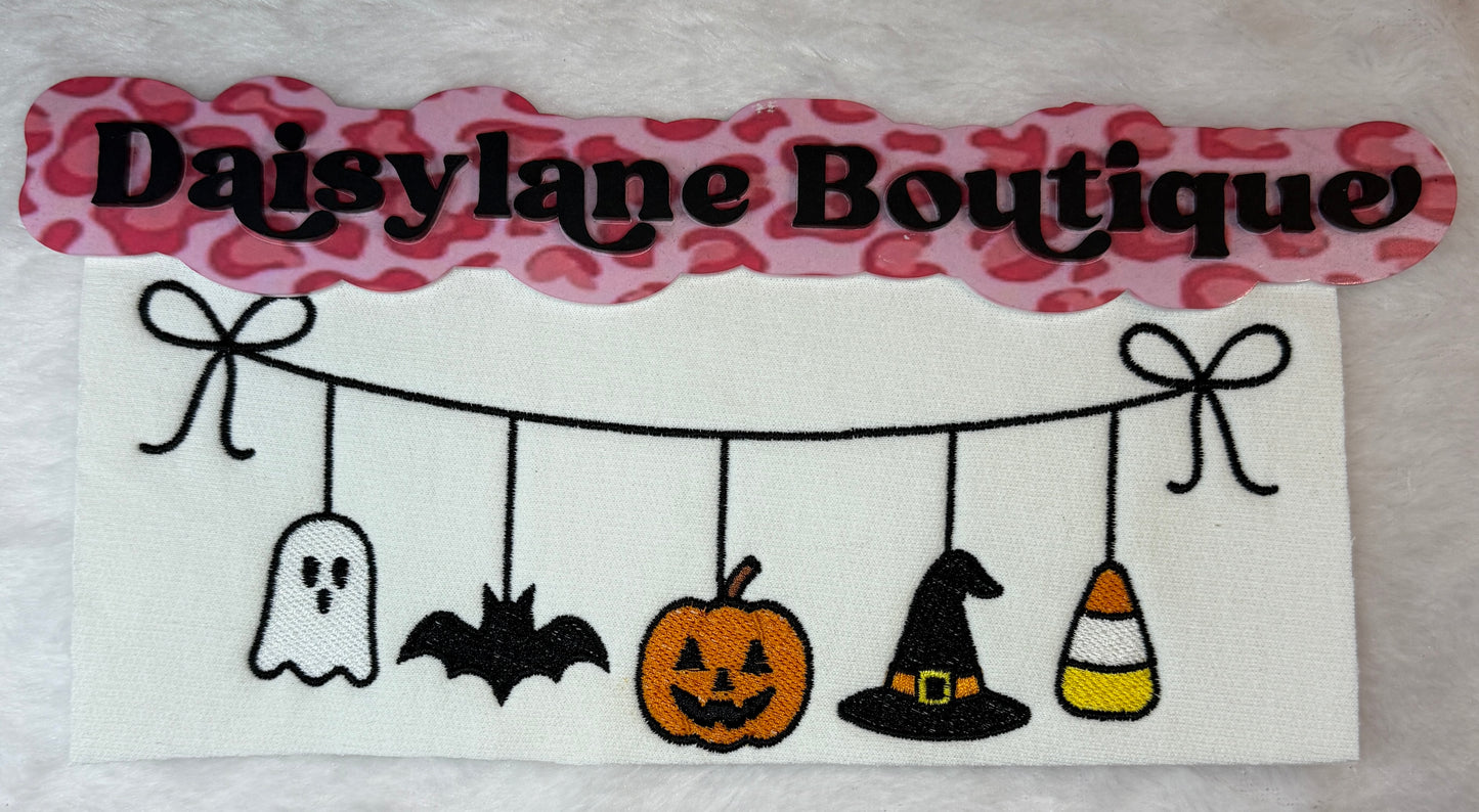 Halloween Banner Embroidery