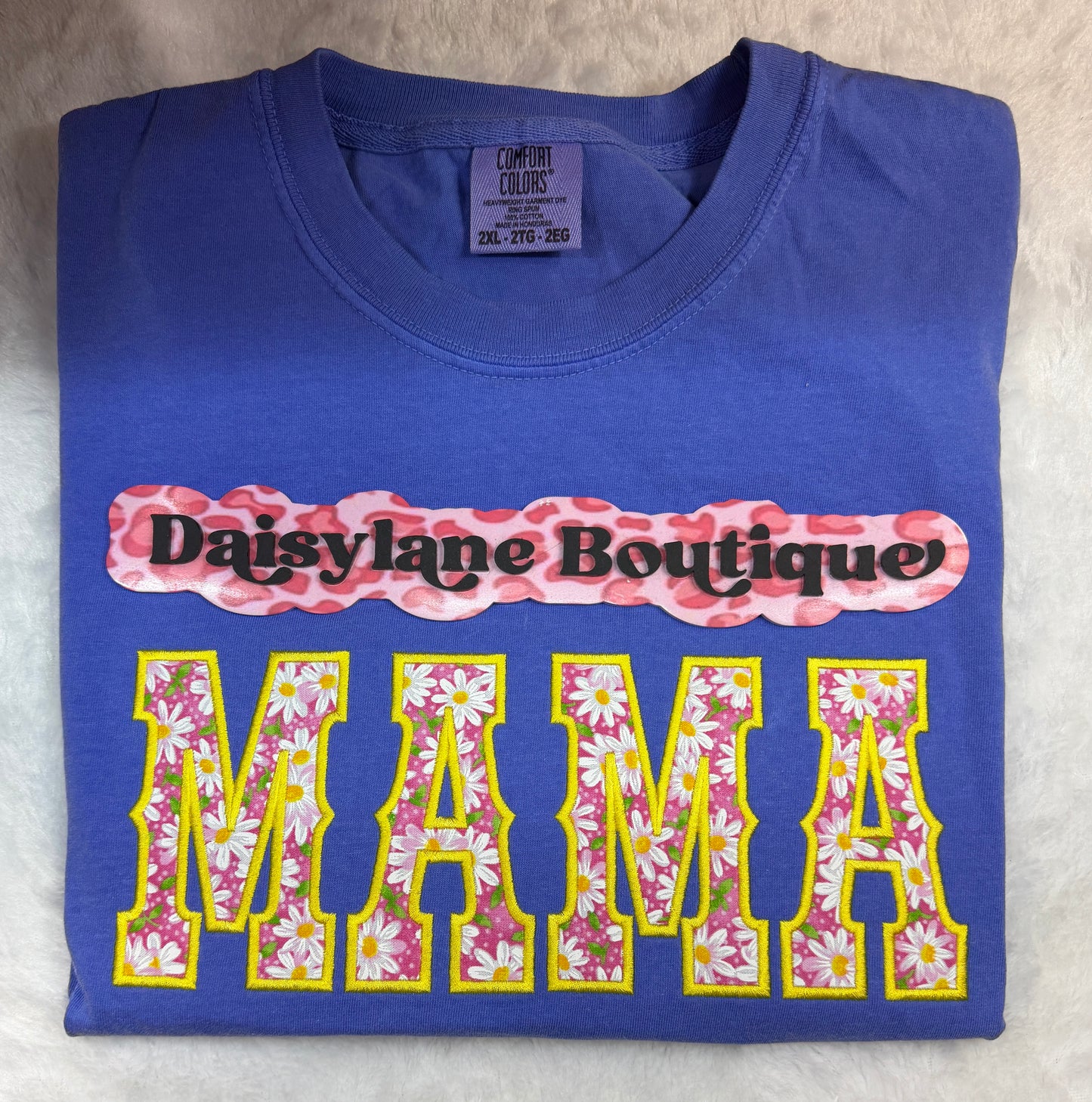Mama Western Font Embroidery