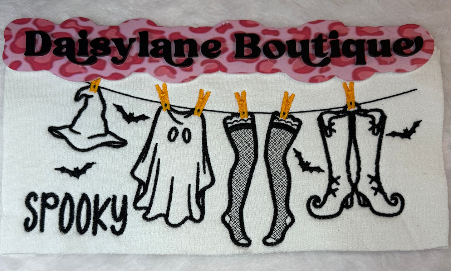Spooky Clothesline Embroidery